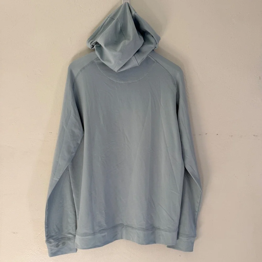 Swannies Hoodie Mens Medium Light Blue Golf‎ Performance Stretch